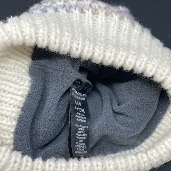 UNDER ARMOUR: Mulitcolor Knit/Fleece Hat, Youth Medium (4-6 Years) - Picture 5 of 11